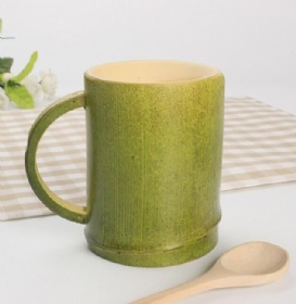 Pure natural bamboo green bamboo cup Midlle size